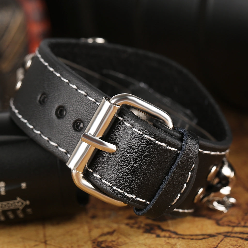 Armbanduhr aus Leder mit Dornschliesse – Bild 5 | LuxeStyle