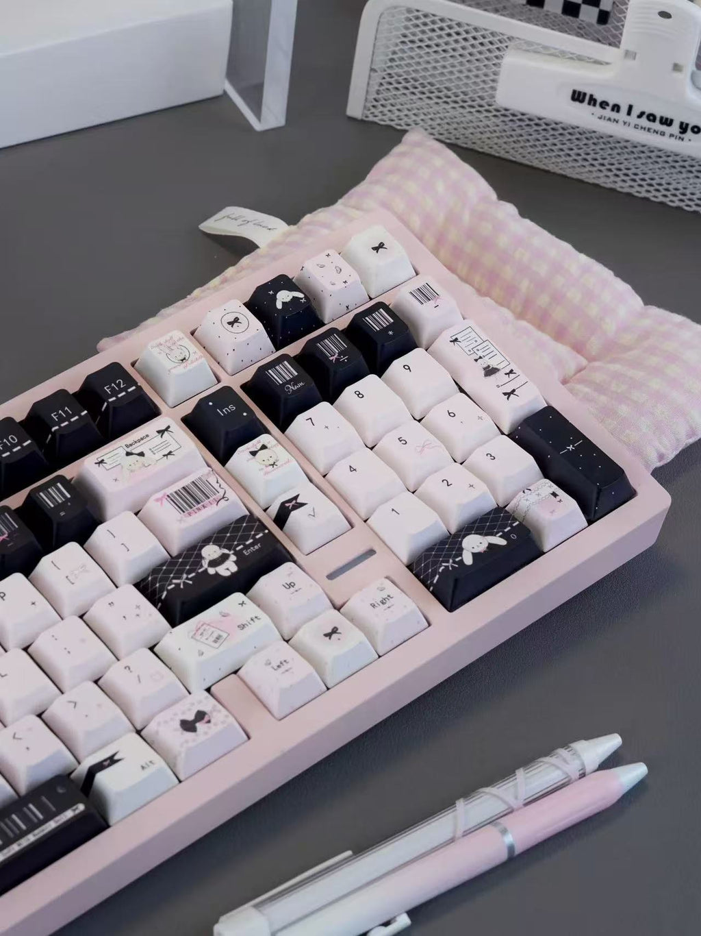 PBT Tastenkappen mit Cuaicai Hasen Design