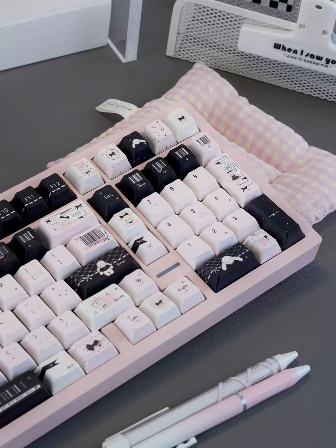 PBT Tastenkappen mit Cuaicai Hasen Design
