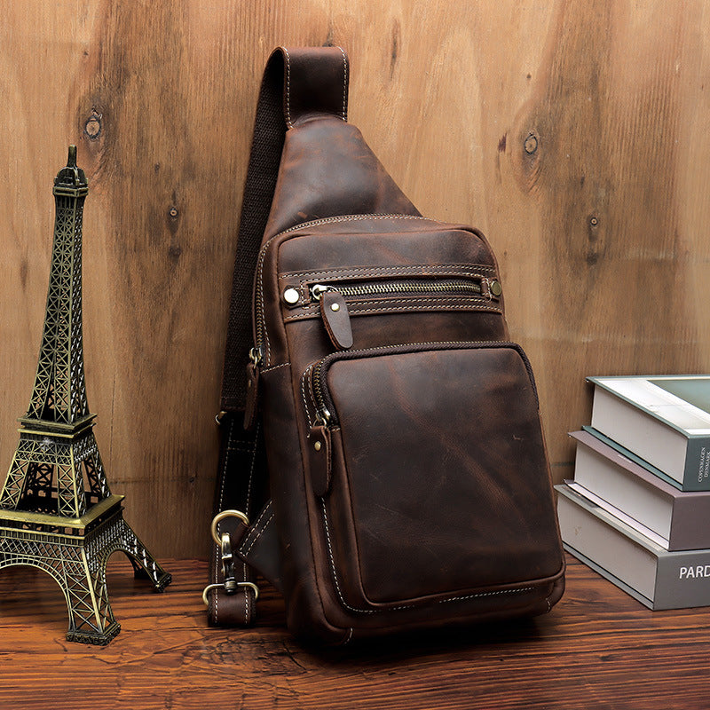 Vintage Herren-Umhängetasche aus Leder | LuxeStyle