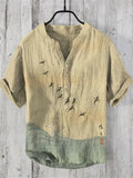 Kurzarm-Shirt aus Leinenmischung – Bild 6 | LuxeStyle