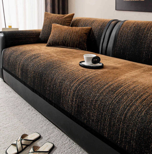 Sofa-Sitzkissenbezug aus Chenille – Ansicht 5