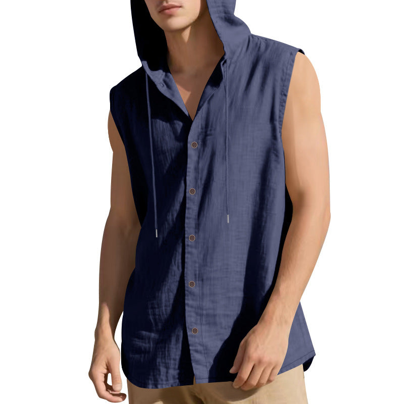 Leinen-Kapuzenshirt für Herren – Bild 5 | LuxeStyle
