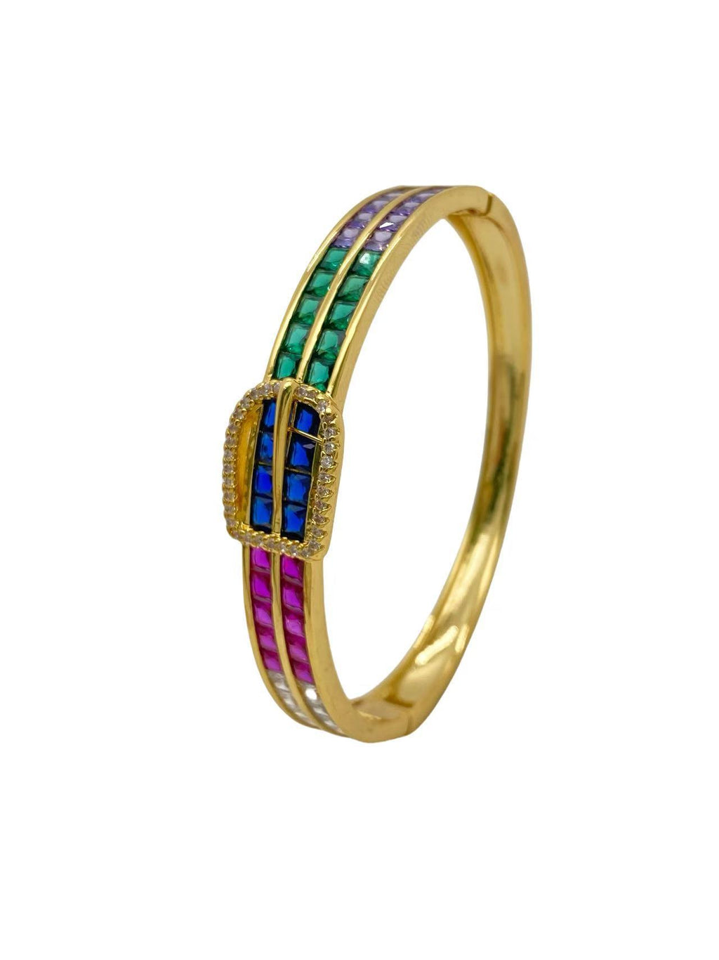 Armband mit Zirkonia und Hufeisen-Schnalle – Bild 7 | LuxeStyle
