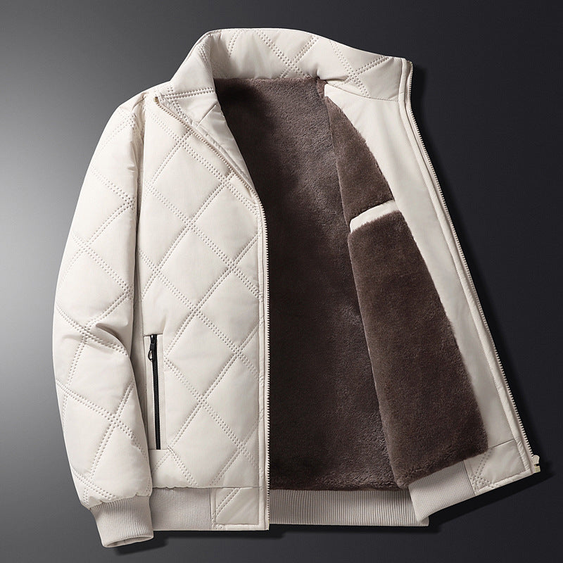 Winddichte Baumwolljacke mit Stehkragen für Herren – Ansicht 2