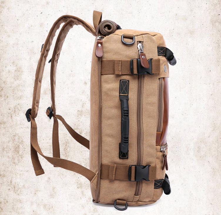 Grosser Canvas-Rucksack für Männer – Bild 4 | LuxeStyle