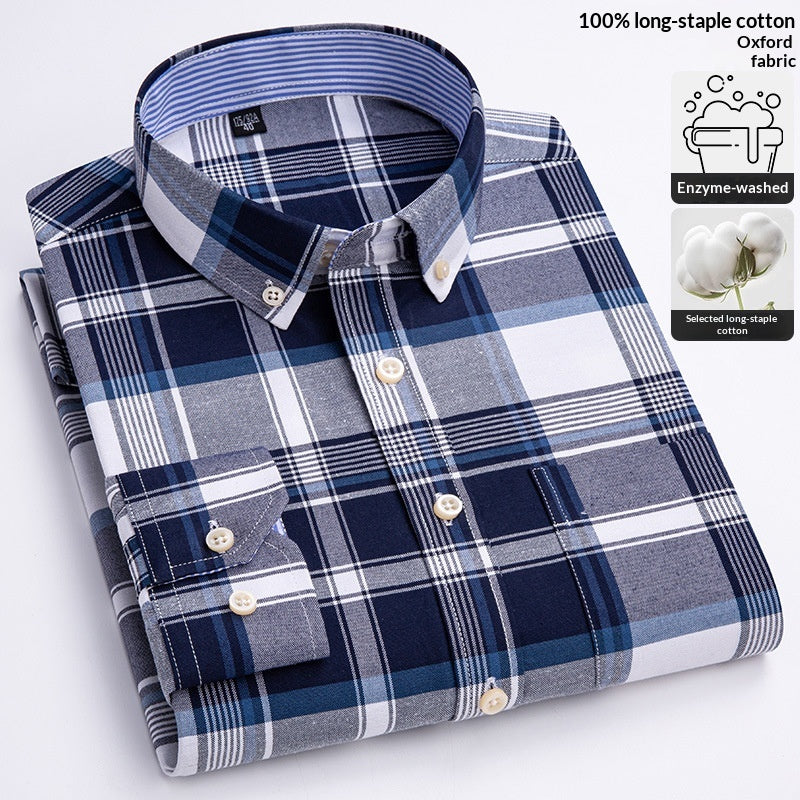Plaid-Oxford-Hemd für Herren – Bild 8 | LuxeStyle