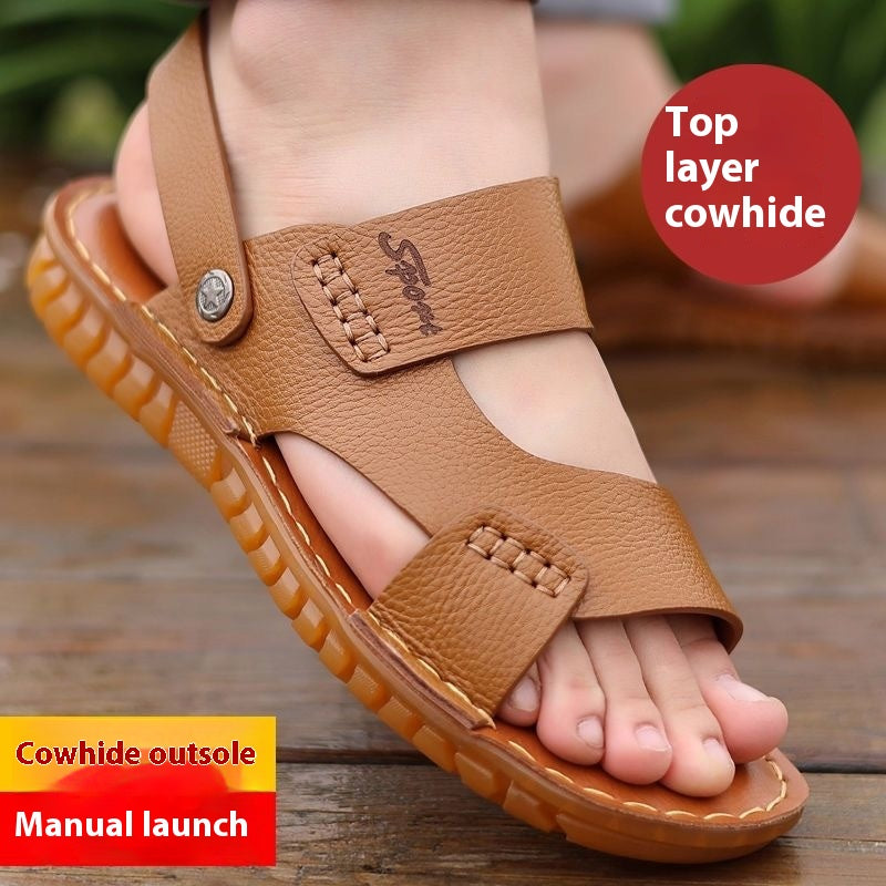 Herren-Strandschuhe aus Rindsleder | LuxeStyle