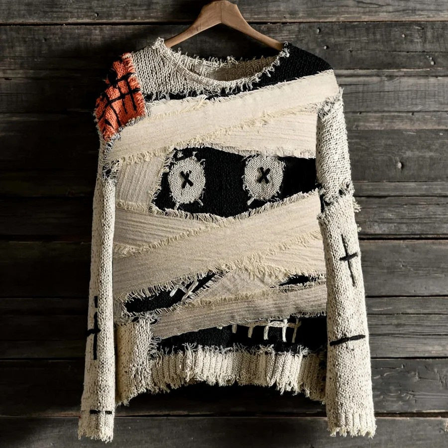 Langes Damen Sweatshirt mit 3D-Effekt