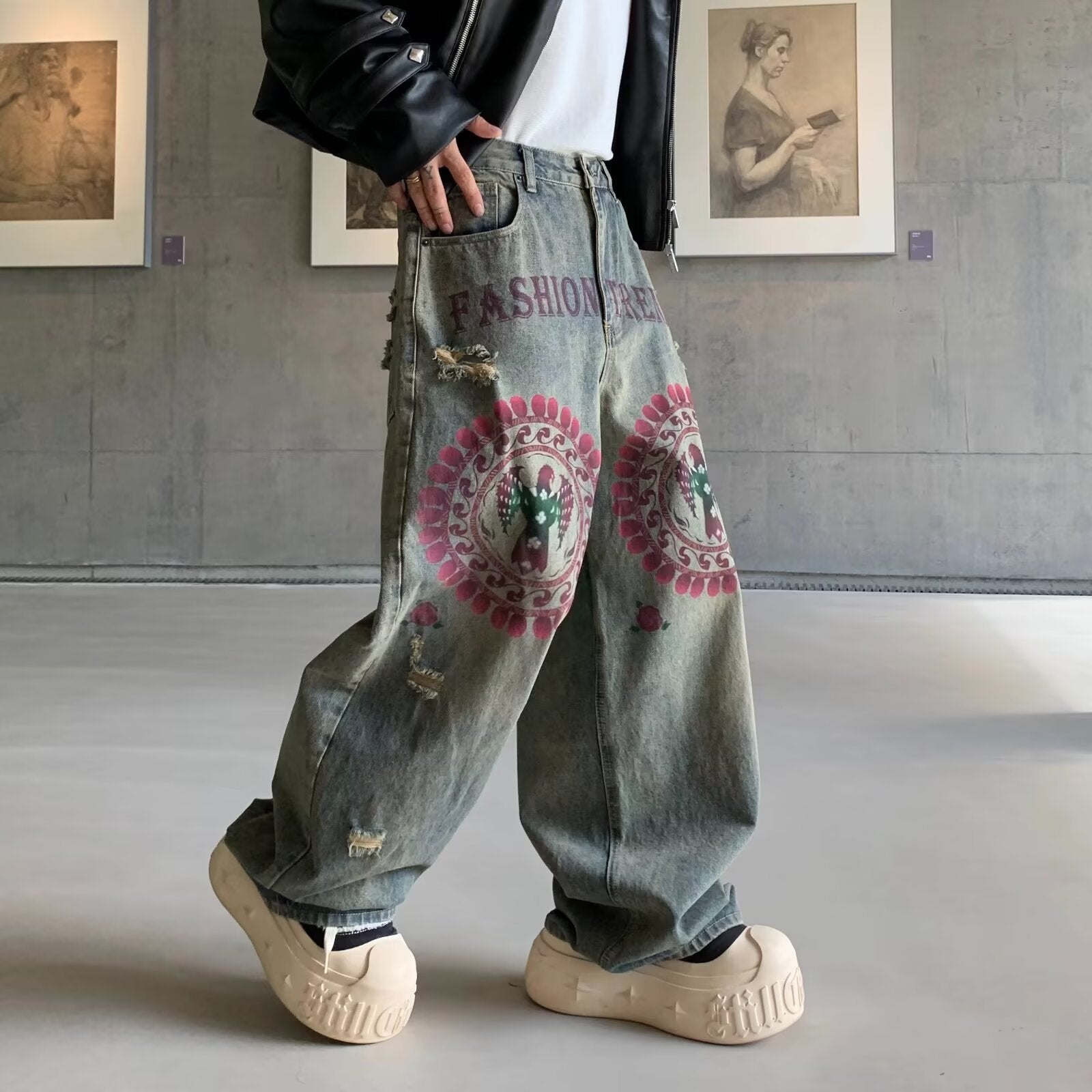 Loose-Fit Denim-Hose für Herren