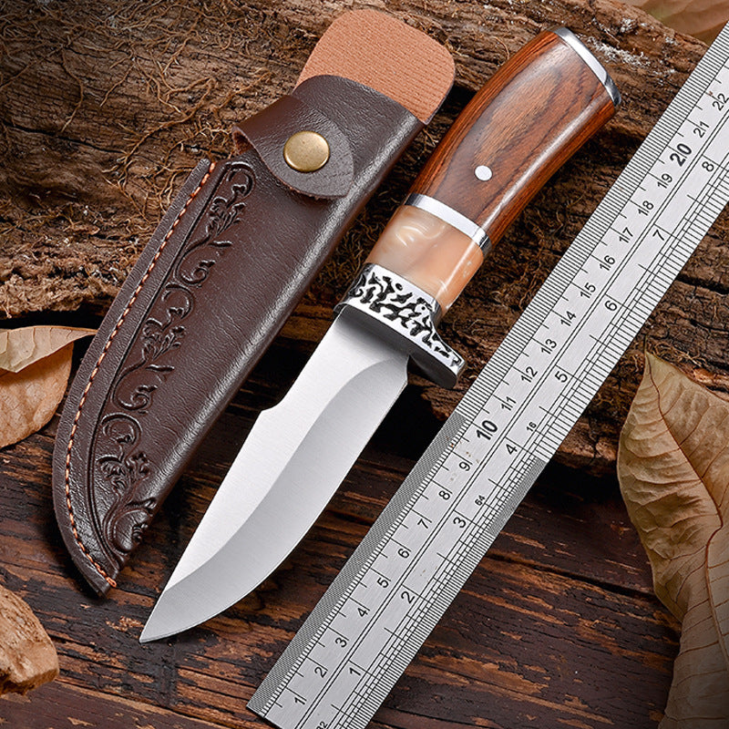 Outdoor-Messer mit Ahorn-Harz-Griff