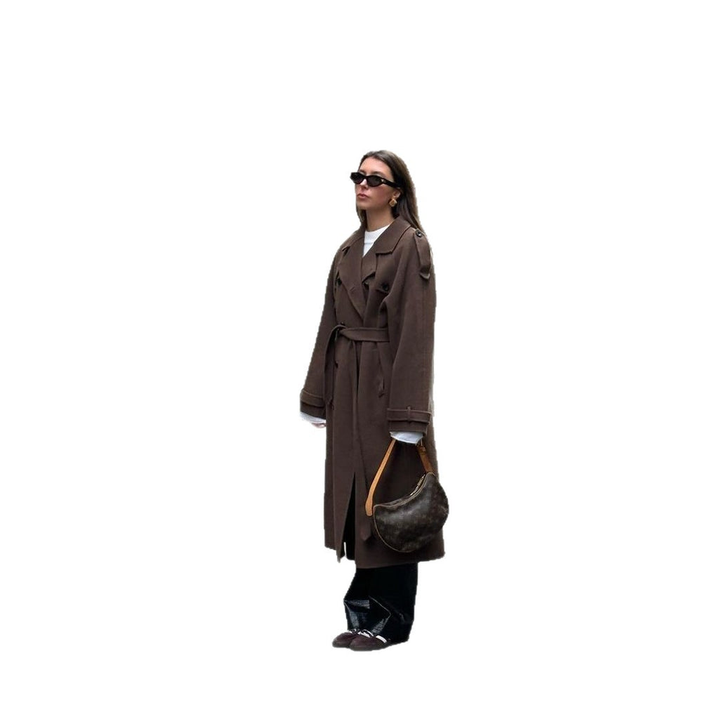Eleganter Wollmantel im Casual-Stil