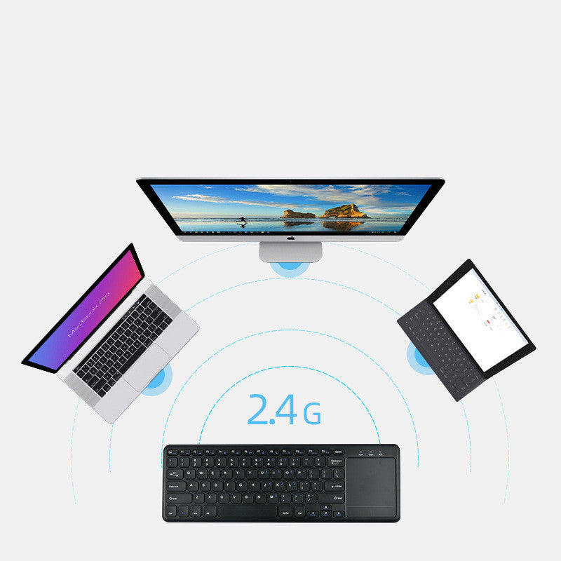 Kabelloses Multimedia-Keyboard mit Touchpad – Bild 6 | LuxeStyle