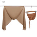 Chiffon-Schal-Set mit Kapuze | LuxeStyle