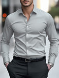 Langarmhemd Slim Fit – diverse Farben – Bild 18 | LuxeStyle