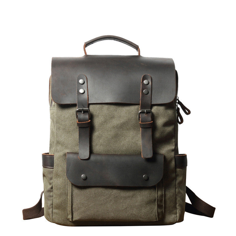 Outdoor-Rucksack mit Canvas-Material – Bild 4 | LuxeStyle