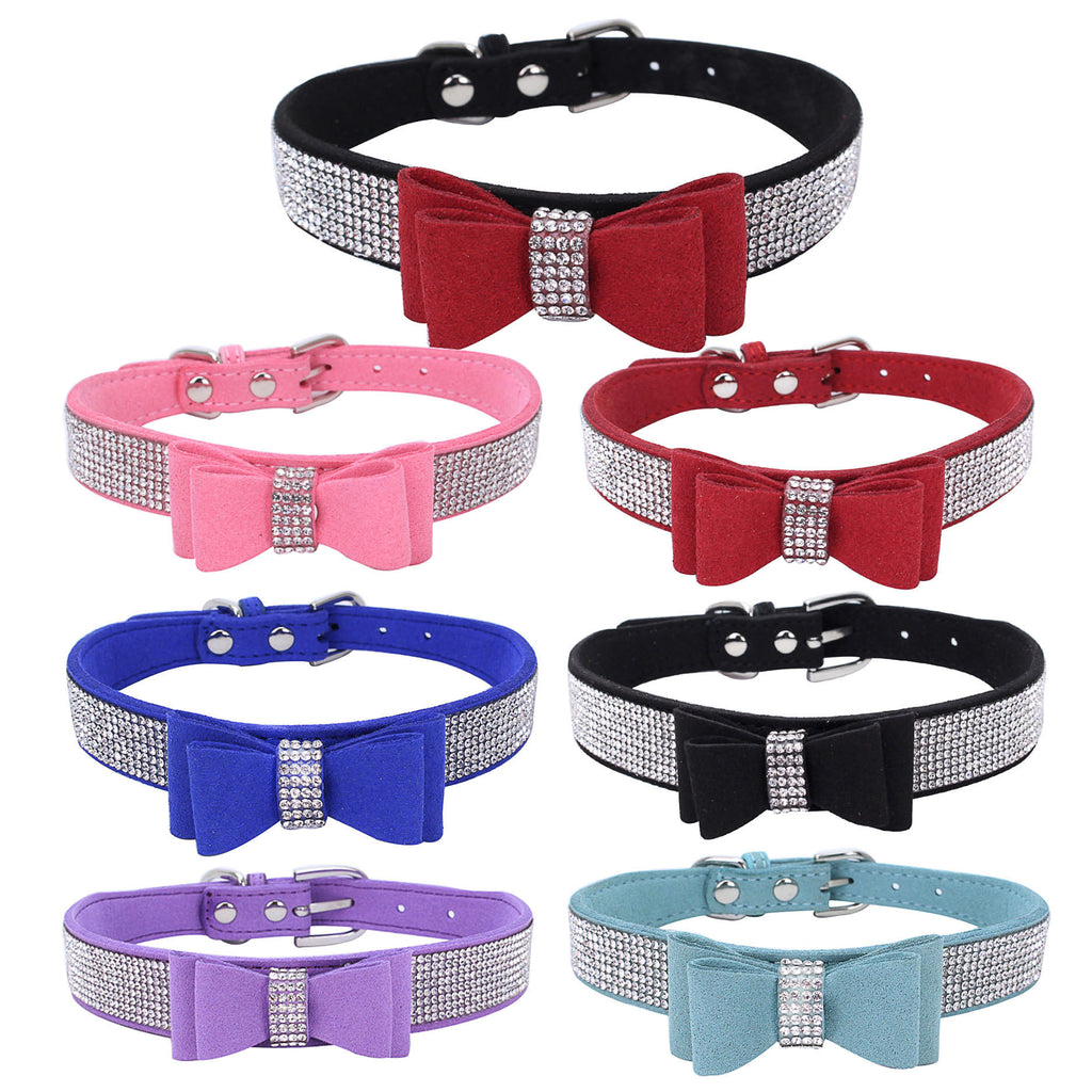 Halsband & Leine Strass-Lederimitat | LuxeStyle