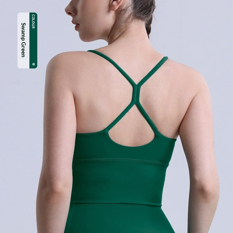 Yoga Tanktop mit überkreuztem Rücken