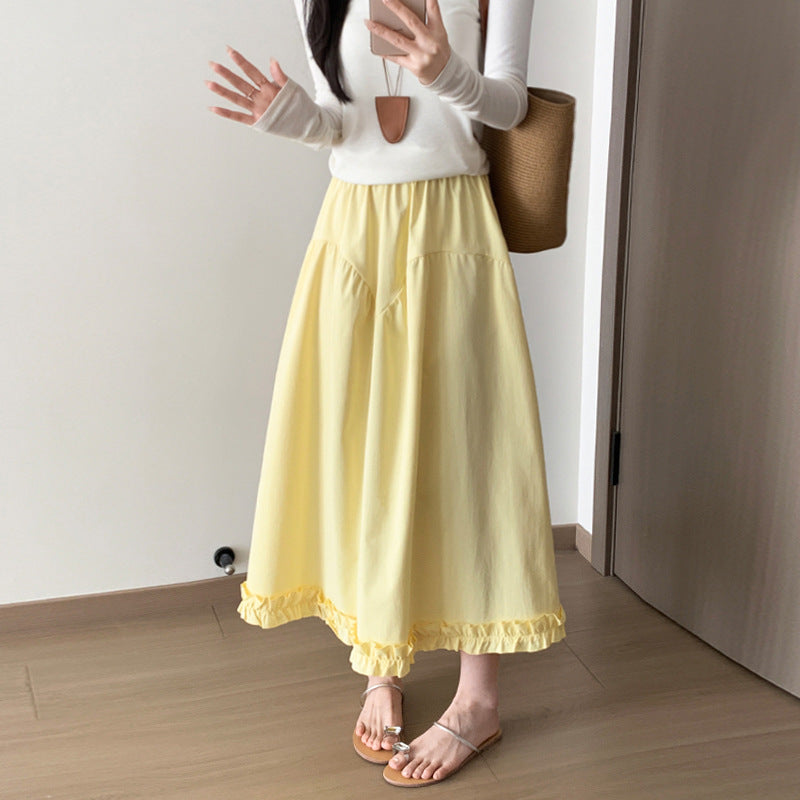 A-Linien Jupe mit hoher Taille