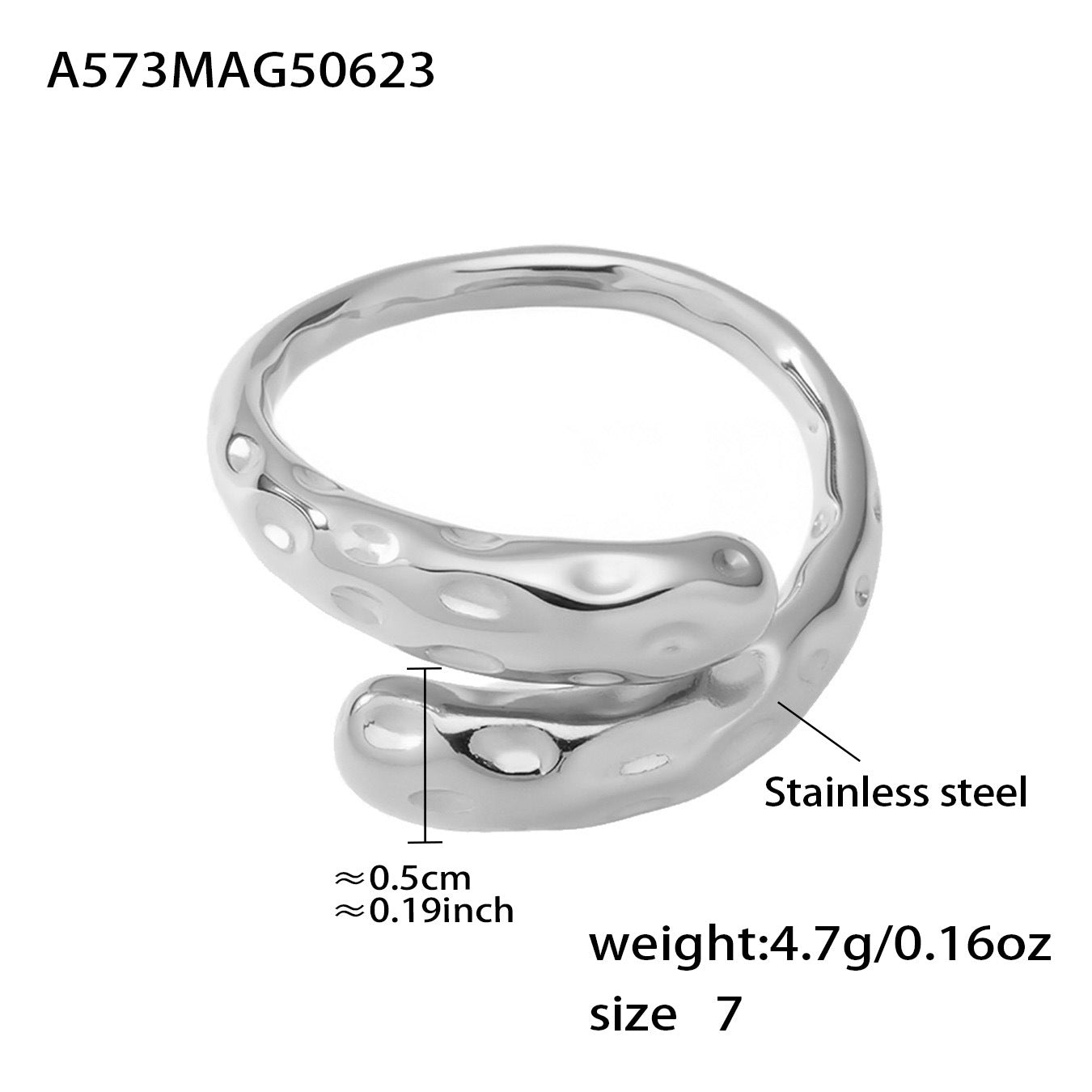 Exzentrisch Geometrischer Damenring