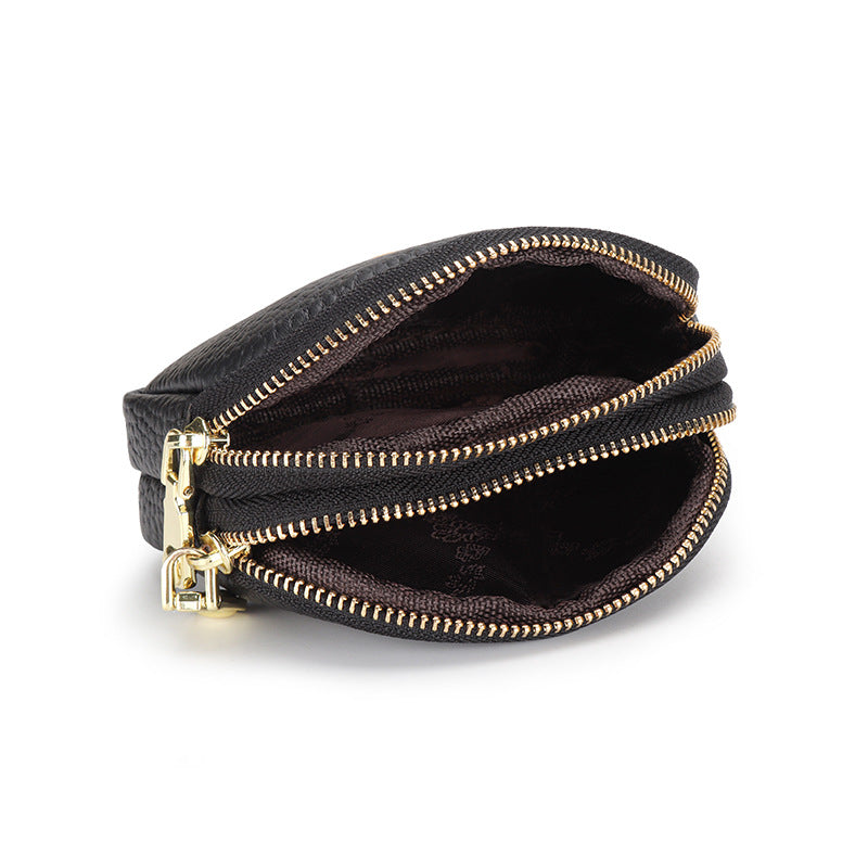 Mini-Portemonnaie aus echtem Leder – Bild 6 | LuxeStyle