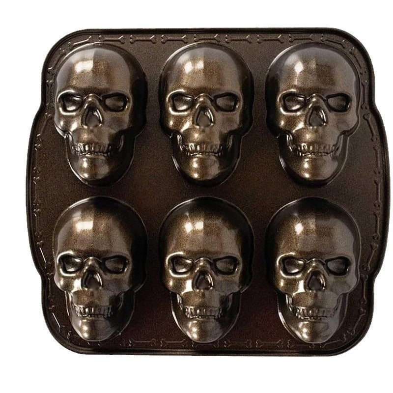 3D Totenkopf-Backform aus Aluminium