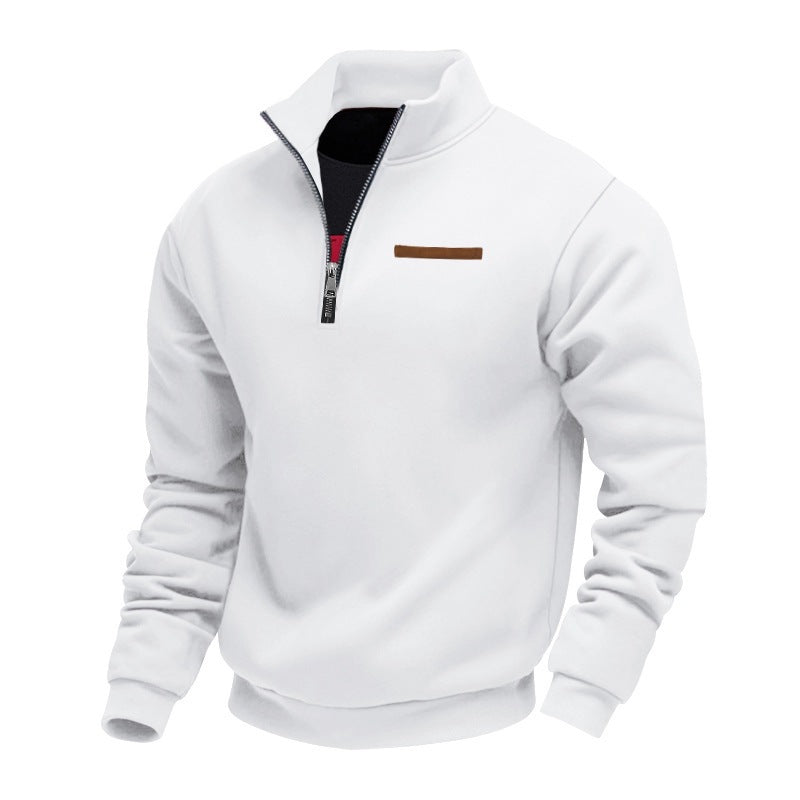 Kapuzenpullover mit Fleecefutter und Stehkragen