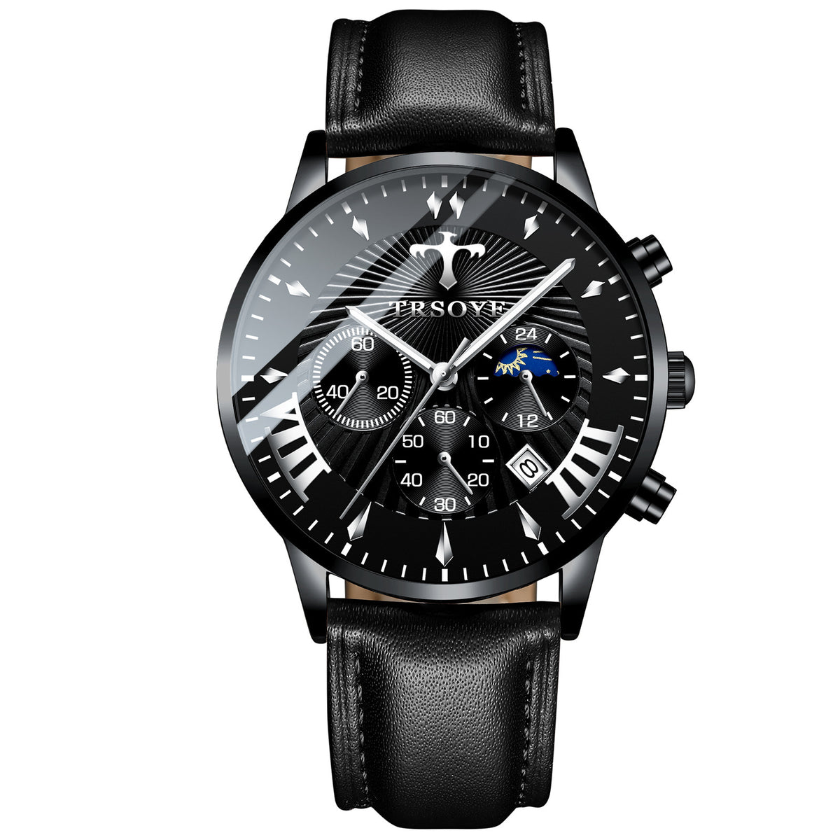 Business Quartz Herrenarmbanduhr – Luminisch, wasserdicht, 42 mm – Bild 3 | LuxeStyle