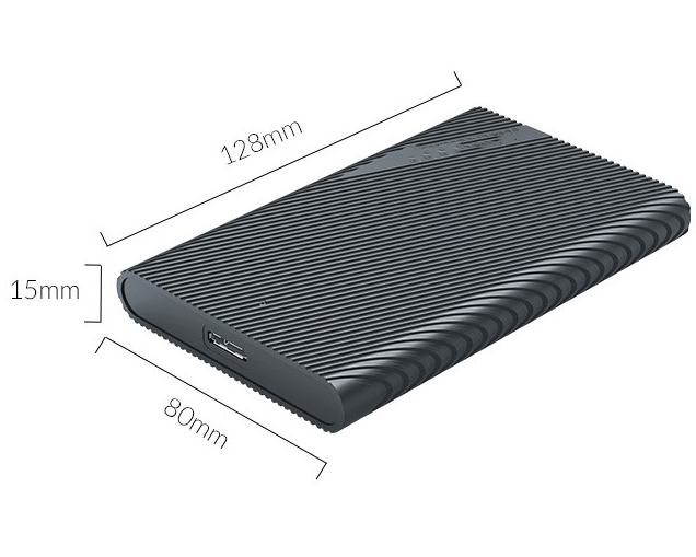 Mobiles 2.5-Zoll USB 3.0 SSD/HDD Gehäuse