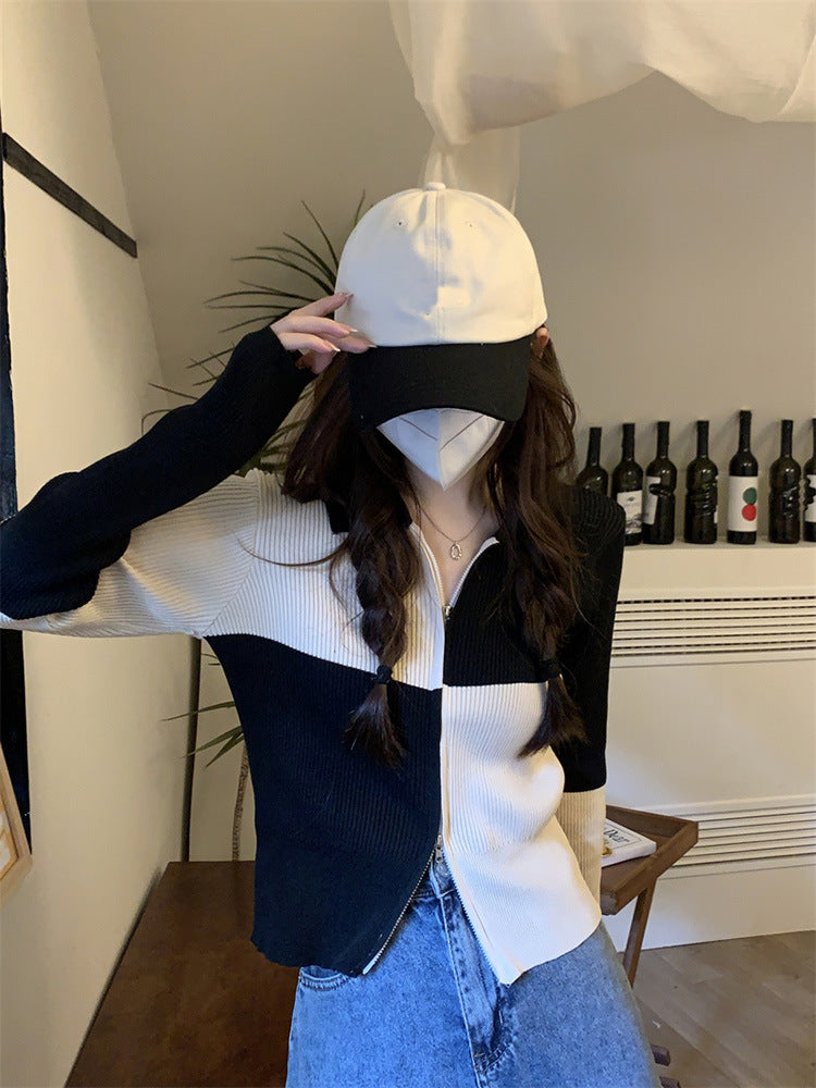Strick-Cardigan Slim-Fit für Damen