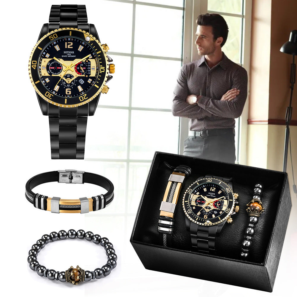 Quarz-Armbanduhr mit Weltzeit-Display – Bild 2 | LuxeStyle