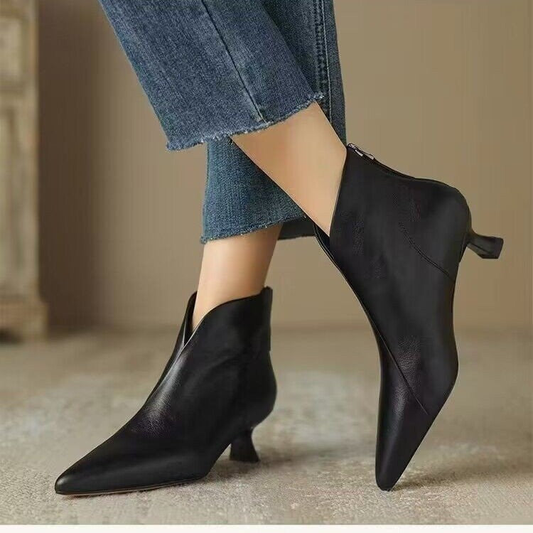 Elegante Ankle Boots mit Kitten-Heel | LuxeStyle