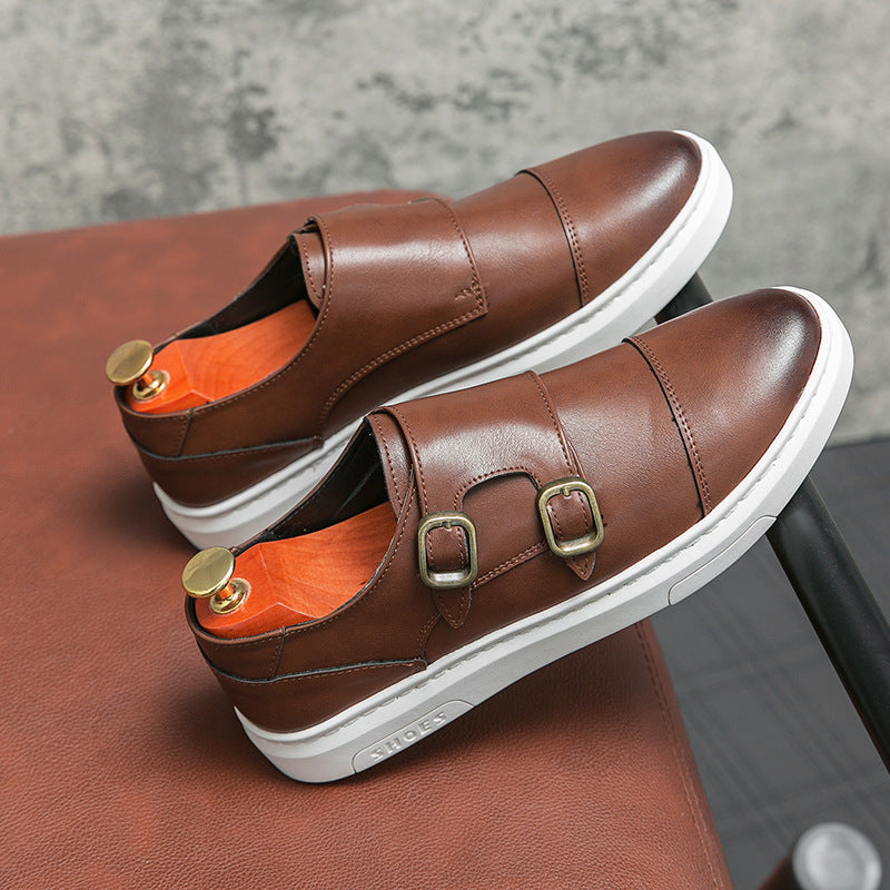 Herren Lederschuhe mit Schnalle – Bild 5 | LuxeStyle