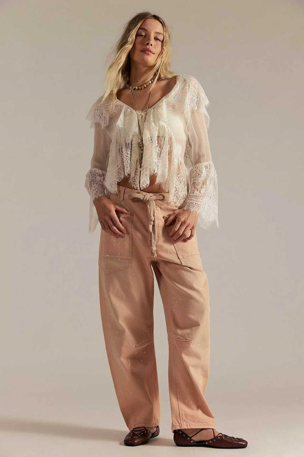 Vintage-Patchwork Jeans