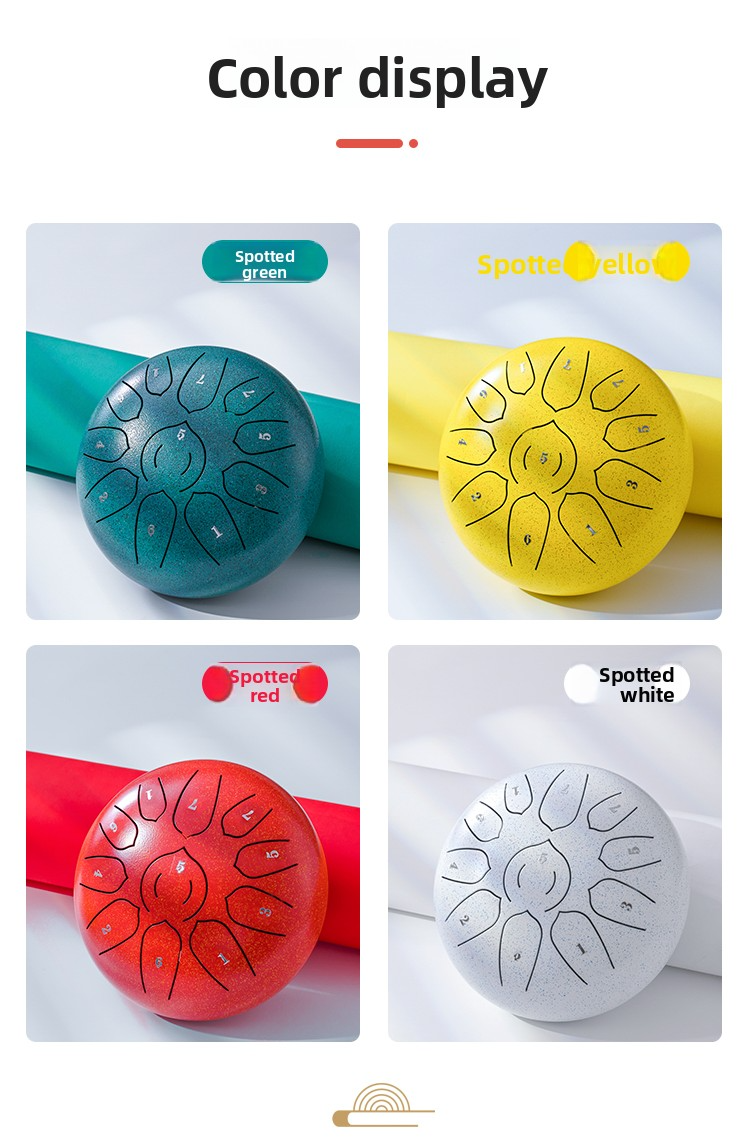 Lotus Ethereal Steel Tongue Drum, 11 Noten