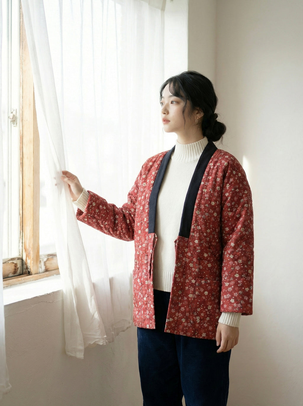Warme Haori Jacke im japanischen Stil