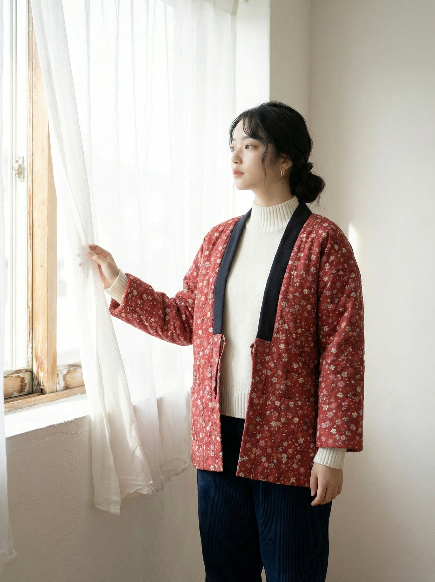 Warme Haori Jacke im japanischen Stil