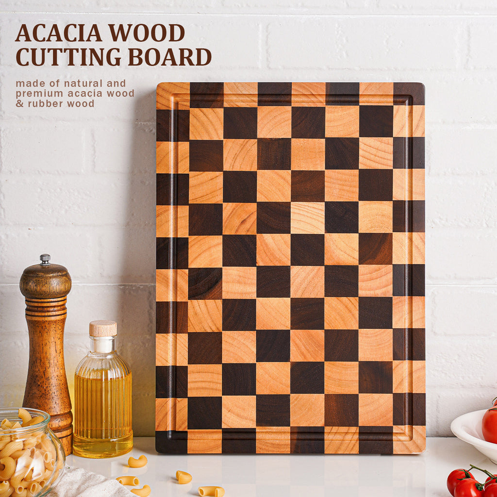 Schneidebrett Lovewood mit Schachbrettmuster