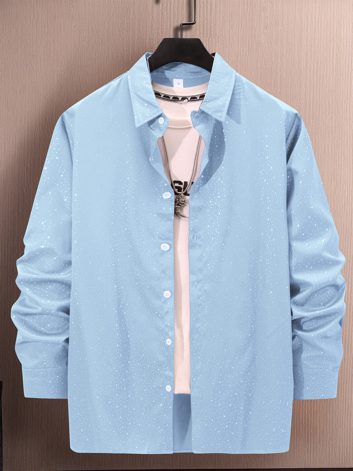 Langarmhemd mit Tupfen-Print – Bild 10 | LuxeStyle