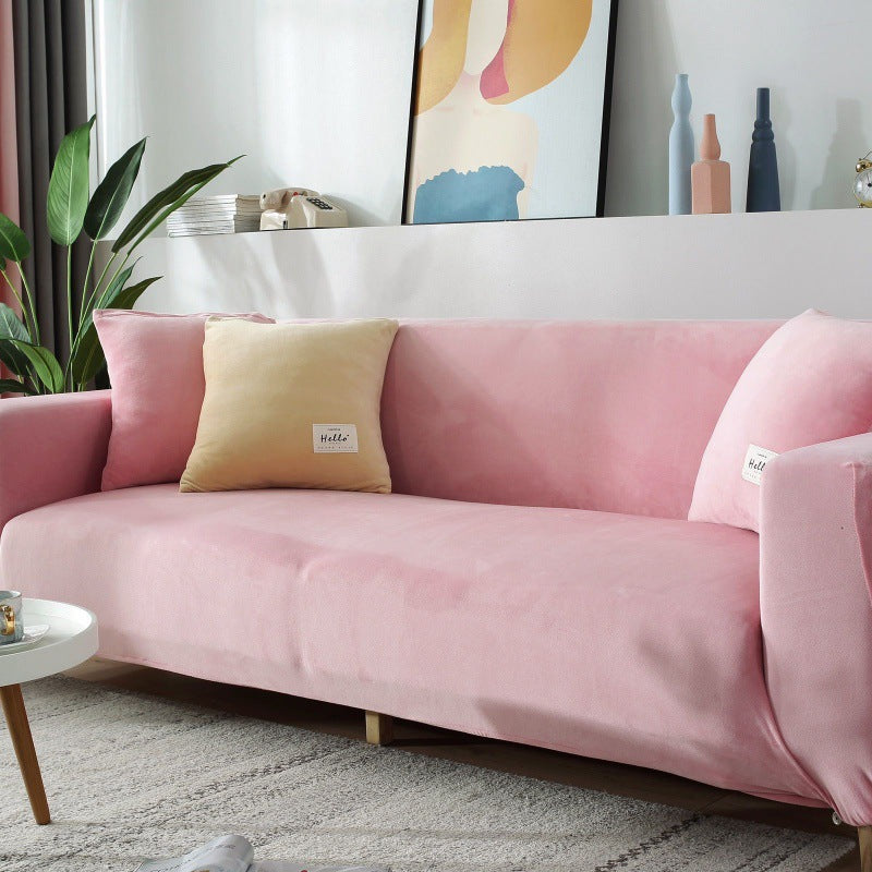 Elastischer Sofaüberzug aus Flanell