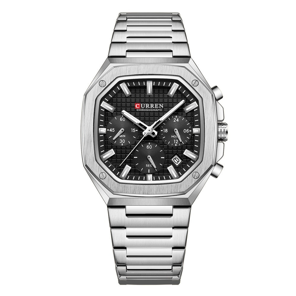 Unisex-Armbanduhr mit Sechshandigem Kalender und Wasserdicht