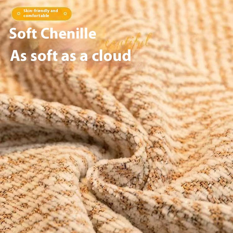 Chenille-Sofadecke für alle Jahreszeiten – Bild 2 | LuxeStyle