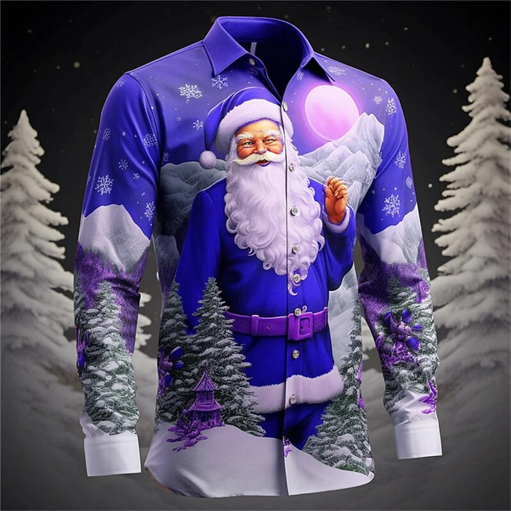Weihnachts-Langarmshirt mit Blumenmuster – Bild 5 | LuxeStyle