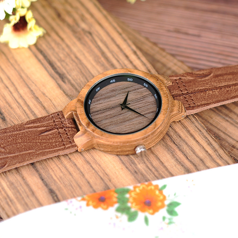 Holzarmbanduhr Classic Analog Quarz
