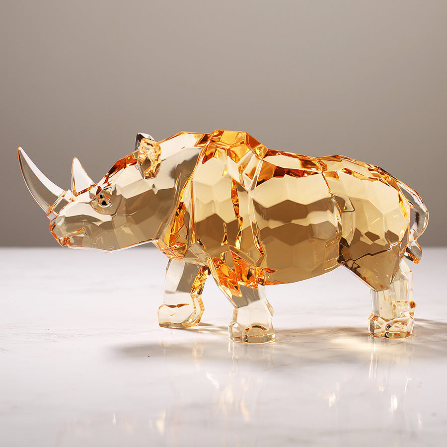Nashorn-Dekoration aus Acryl | LuxeStyle