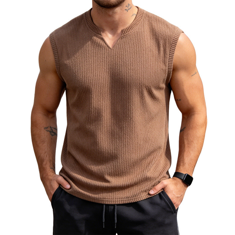 Herren-Strick-Weste Slim Fit