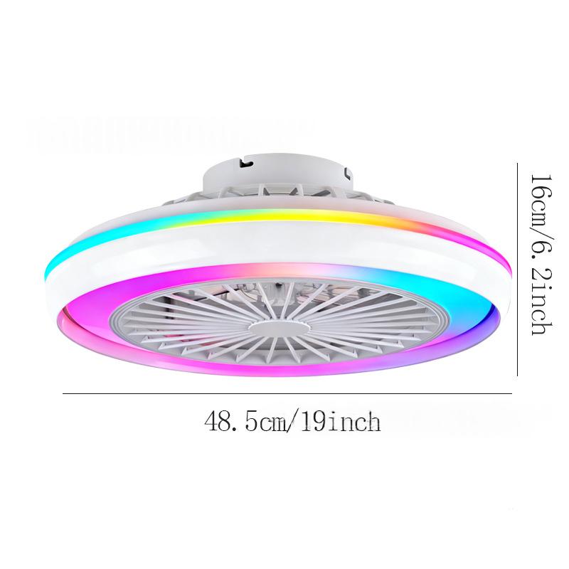 Smarter Deckenventilator mit RGB-Licht