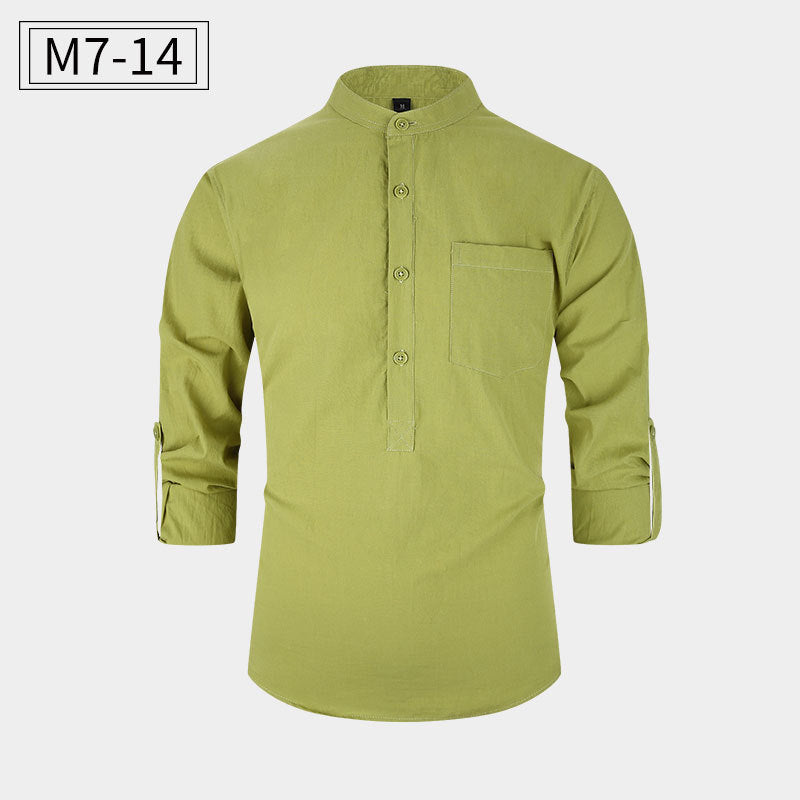 Herren Baumwollhemd – Lässiger Stil – Bild 15 | LuxeStyle