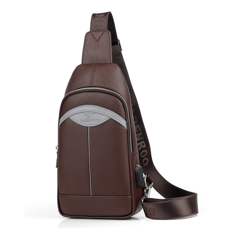 Brusttasche Messenger Bag aus PU-Leder – Bild 3 | LuxeStyle