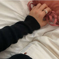 Titanstahl-Ring vergoldet, oval – Bild 1 | LuxeStyle